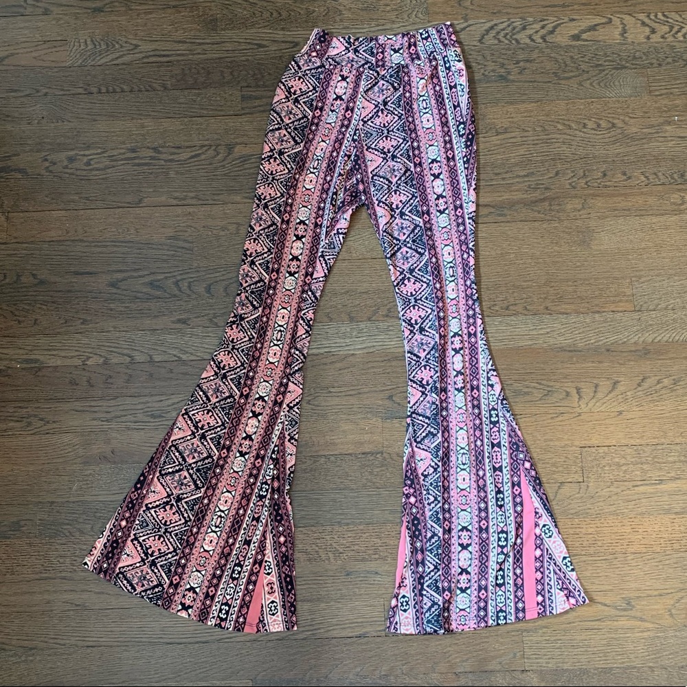 Pink patterned pants